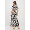 WEST K Women's Georgia Faux-Wrap Maxi Dress with High-Low Hem and Tie Waist - 3 of 4