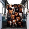 Pit Bull Pattern Flannel Fleece Blanket, Soft Nap Throw for Car And Home Use RV Bedding, Christmas Gift. - 2 of 4