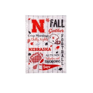 Evergreen University of Nebraska Garden Flag 12 x 18 Inches Indoor Outdoor Decor - 1 of 1