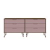 Rockefeller 6 Drawer Double Low Dresser - Manhattan Comfort - 2 of 4