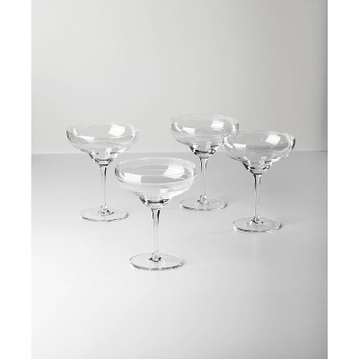 Oneida Clear Etched Glass Margarita Cocktail Set, 4 Pieces