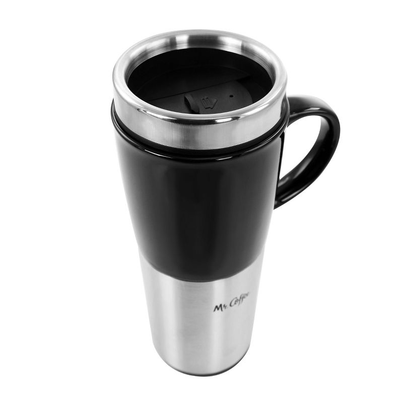 Mr. Coffee 16oz Stainless Steel and Stoneware Travel Mug, 5 of 10
