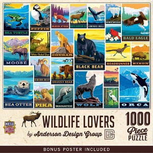 MasterPieces 1000 Piece Jigsaw Puzzle - Wildlife Lovers - 19.25"x26.75" - 1 of 4