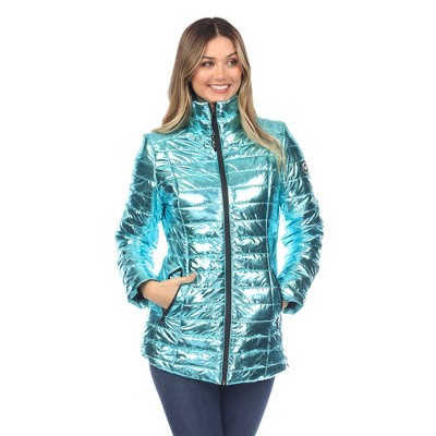 Metallic Puffer Coat - White Mark