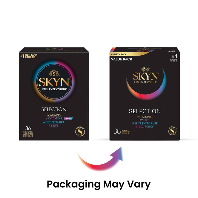 SKYN LifeStyles Selection Non-Latex Lubricated Condoms - 36ct, 4 of 9
