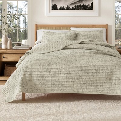 Reversible Lodge-Themed Quilt Set with Shams - Great Bay Home