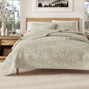 Reversible Lodge-Themed Quilt Set with Shams - Great Bay Home - 1 of 4