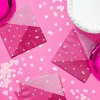 Creative Converting Hot Pink Foil Birthday Plates and Napkins Set 16ct - 3 of 4