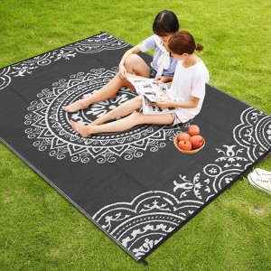 Garvee Reversible Mats, Plastic Straw Rug, Large Floor Mat for Outdoors - 1 of 4