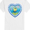 Men's - Spongebob Squarepants - Heart Porthole Window-Womens Men's Short Sleeve Graphic T-Shirt Short Sleeve Graphic T-Shirt - 2 of 4