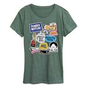 Women's - The Office - The Office Stickers Short Sleeve Graphic T-Shirt - 1 of 4