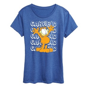 Women's - Garfield - Garfield Repeated Short Sleeve Graphic T-Shirt - 1 of 4