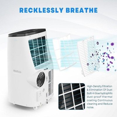 Aeric 8,000 BTU White Portable Air Conditioner with Remote