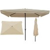 PAGED Extra Wide Patio Umbrella Modern Outdoor Market Umbrella with Tilt, Crank and 6 Ribs for Garden and Poolside, Base Not Included - 2 of 4
