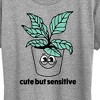 Women's - Instant Message - Cute But Sensitive Short Sleeve Graphic T-Shirt - 2 of 4