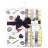Hudson Baby Infant Boy Cotton Flannel Burp Cloths, Sports Fan 7 Pack, One Size - 2 of 4