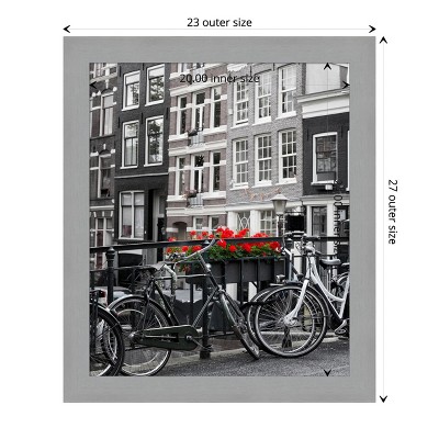 Brushed Nickel 20x24 Contemporary Wall Picture Frame
