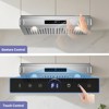 Hooure 36-Inch 1200 CFM Under-Cabinet Range Hood - Stainless Steel with Gesture Control & Dual LED Lights - 4 of 4