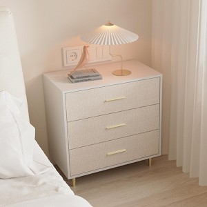 3/5/6/7/8 Drawer Dresser for Bedroom, Modern Chest of Drawers with Gold Handles, Wooden Nightstand Storage for Living Room - 1 of 4