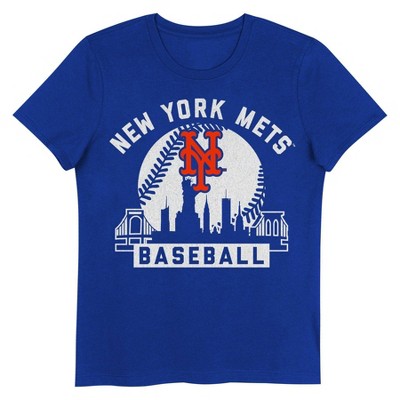 MLB New York Mets Girls' Crew Neck T-Shirt