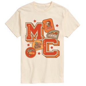 Men's - Marvel - Mc Collegiate Patches Short Sleeve Graphic T-Shirt - 1 of 2