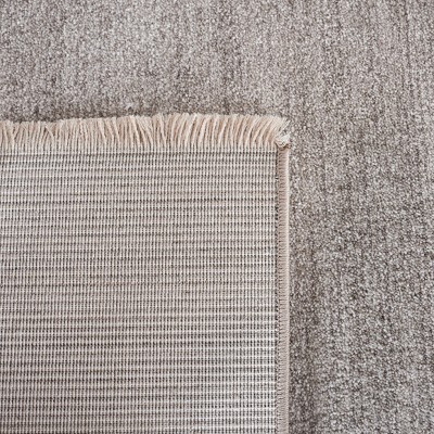 Lasa Light Grey Rectangular Synthetic Area Rug