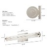 24" 2-Light Holly Grove Clear Glass Bathroom Vanity Wall Light Fixture - Hunter Fan - 4 of 4