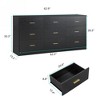 NicBex 9 Drawers Dresser for Bedroom,Modern Dresser with Large Storage Space,Dressers for Kids Room,Living Room,Entry and Hallway - 3 of 4