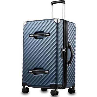 LUGGEX 28 Inch Trunk Luggage With Silent Spinner Wheels,Durable Polycarbonate Expandable Hard Shell,Spacious Interior