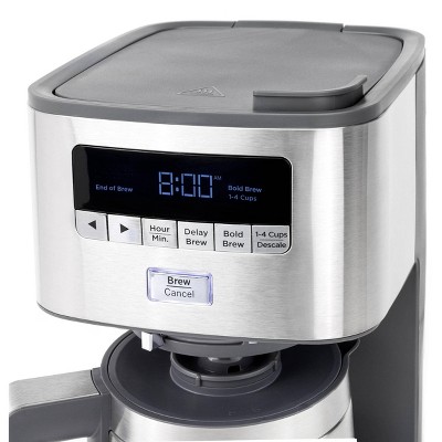 Stainless Steel 10-Cup Drip Coffee Maker with Thermal Carafe