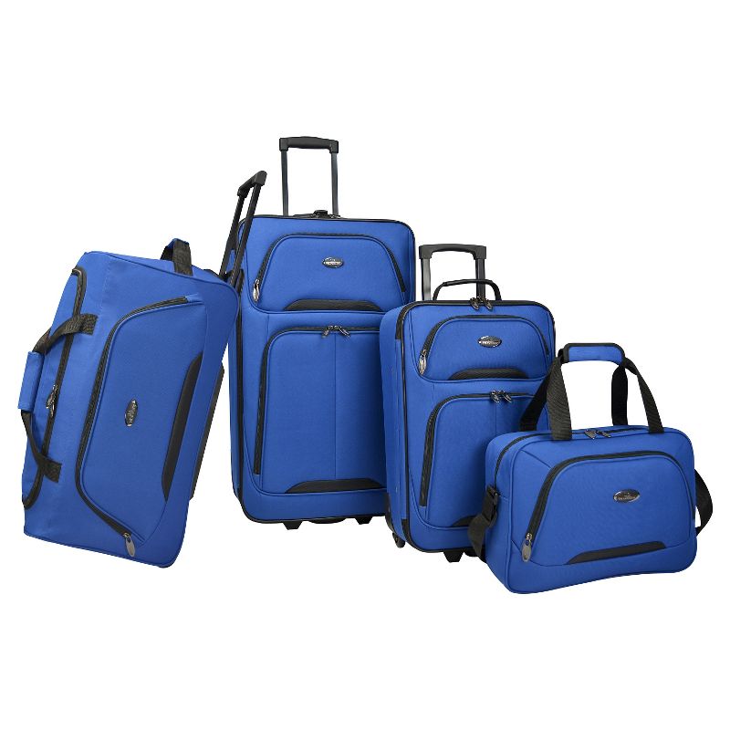 U.S Traveler Vineyard 4pc Softside Luggage Set, 1 of 5
