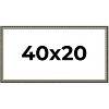PosterPalooza | 40x20 Wood Antique Frame with UV Acrylic, 4 Finishes: Bronze, Gold, Silver, and Black - 2 of 4