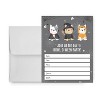 Paper Frenzy Dog Themed Howl-o-Ween Halloween Party Write In Invitations and Envelopes - 25 pack - 2 of 2