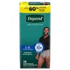 Depend Fresh Protection Adult Incontinence Disposable Underwear for Men - Maximum Absorbency - Gray - 2 of 4
