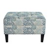 Classic Upholstered Ottoman with Cushioned Top,Velvet Ottoman,Ottoman Bench,Comfortable Living Room Furniture-Maison Boucle - 3 of 4