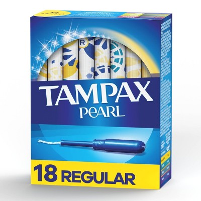 Tampax Pearl Tampons with LeakGuard Braid - Regular Absorbency -  Unscented - 18ct