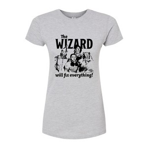 Women's - Wizard of Oz - The Wizard Will Fix Everything Fitted Graphic T-Shirt - 1 of 4