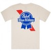 Mens Pabst Blue Ribbon Distressed Logo Front and Back Print T-Shirt - 2 of 4