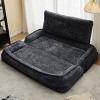 Bean Bag Loungers Modern with Adjustable Back and Medium-Soft Comfort for Living Room 71-Inch Wide-3irtyhousy - 3 of 4