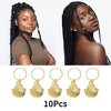 Unique Bargains Wings Hair Ring Pendants 10 Pcs - 3 of 4