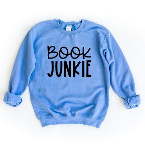 Simply Sage Market Women's Graphic Sweatshirt Book Junkie - 1 of 4