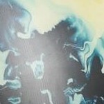 blue, metallic - brass, white