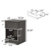 Accent Cabinet Rustic with Drawer Storage for Bedroom 15.75" Width - 3irtyhousy - 4 of 4