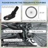 Bike Cargo Trailer, 110 lbs Load Capacity,  Bicycle Wagon Cart, Foldable Compact Storage with ordinary Hitch - 3 of 4