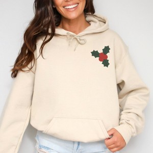 Embroidered Mistletoe - Women's Graphic Hoodie - 1 of 4