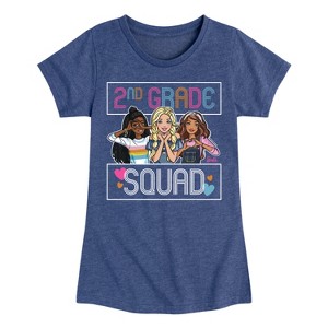 Girls' - Barbie - 2nd Grade Squad Fitted Short Sleeve Graphic T-Shirt - 1 of 4