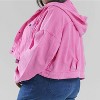 Women's Twill Washed Hoodie Jacket - GEEGEE - 3 of 3