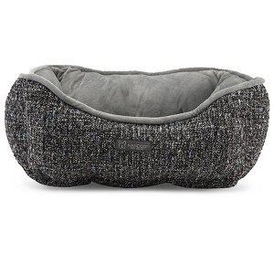 Nandog Pet Gear Reversible Luxury Micro Plush Dog Knit Bed - Dark Gray (25 X 21in) - 1 of 3