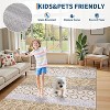 Washable Printed Rug Non Slip Low Pile Rug Soft Throw Floor Cover Foldable Indoor Carpet for Living Room Bedroom Playroom Nursery - 4 of 4