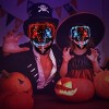Halloween Mask LED Light Up Mask 2PCS, Scary Mask for Halloween Party, Masquerade Maskwith 3 Light Modes - 2 of 4